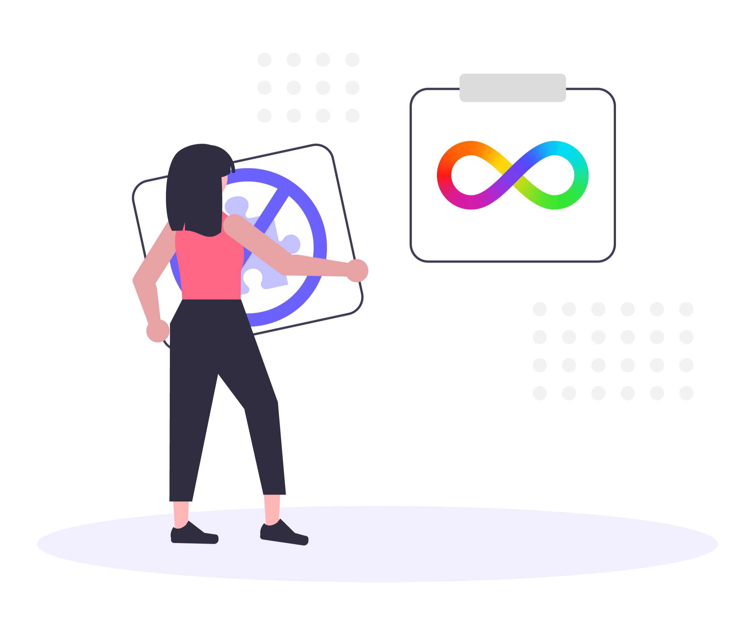 replacing puzzle piece icon with infinity symbol